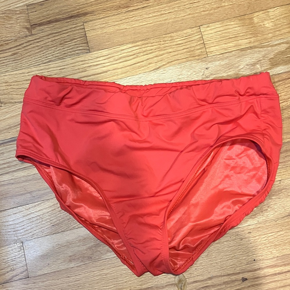 Lands' End Vibrant Red Swimwear